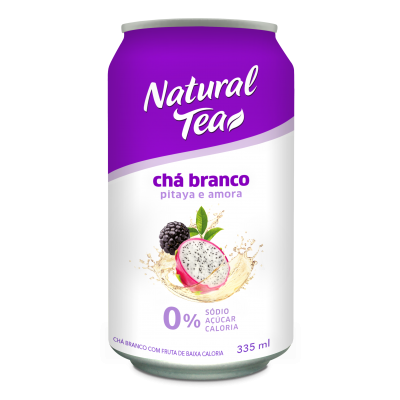Natural Tea Chá Branco c/ Pitaya e Amora 335ml